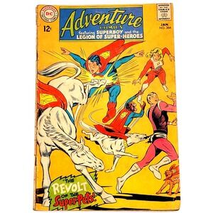 ADVENTURE COMICS #364 (1968)  / VG- / SUPER-PETS SUPERBOY LEGION OF SUPER-HEROES